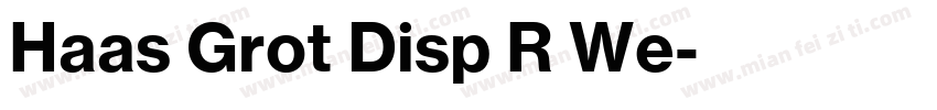 Haas Grot Disp R We字体转换